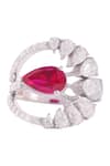 PRATA_Stone Scarlet Rogue Ring _Online_at_Aza_Fashions