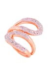 Shop_PRATA_White Cubic Zirconia Whirlwind Pave Ring _at_Aza_Fashions