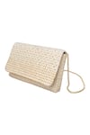 Shop_Lovetobag_White Cutdana Sequins Embroidered Flap Bag _Online_at_Aza_Fashions