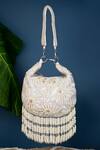 Buy_A Clutch Story_White Pearl Moonlit Floral Embroidered Purse _at_Aza_Fashions