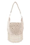 A Clutch Story_White Pearl Moonlit Floral Embroidered Purse _at_Aza_Fashions