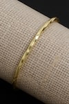 Shop_Dugran By Dugristyle_Gold Plated Dinar Round Shaped Bracelet _at_Aza_Fashions