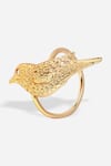 Buy_Dugran By Dugristyle_Gold Plated Shahi Bird Shaped Ring _Online_at_Aza_Fashions