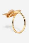 Shop_Dugran By Dugristyle_Gold Plated Shahi Bird Shaped Ring _Online_at_Aza_Fashions