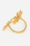 Dugran By Dugristyle_Gold Plated Mashalla Floral Shaped Ring _at_Aza_Fashions