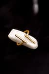 Buy_Dugran By Dugristyle_Gold Plated Badal Abstract Shaped Ring _at_Aza_Fashions