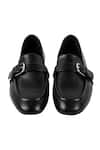 Shop_Vanilla Moon_Black Plain Colleen Buckle Flats _at_Aza_Fashions