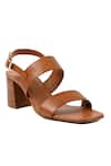 Buy_Vanilla Moon_Brown Plain Delora Strap Heels _at_Aza_Fashions