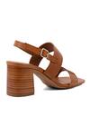 Buy_Vanilla Moon_Brown Plain Delora Strap Heels _Online_at_Aza_Fashions