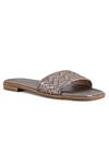 Buy_Vanilla Moon_Grey Glenda Strappy Woven Flats _at_Aza_Fashions