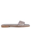 Vanilla Moon_Grey Glenda Strappy Woven Flats _Online_at_Aza_Fashions