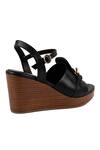 Buy_Vanilla Moon_Black Nuria Chain Strap Embellished Wedges _Online_at_Aza_Fashions