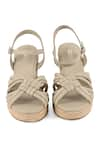 Vanilla Moon_Grey Nyela Knotted Strappy Wedges _at_Aza_Fashions