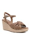 Buy_Vanilla Moon_Beige Nyela Knotted Wedges _at_Aza_Fashions