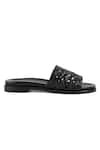 Vanilla Moon_Black Sian Basket Woven Flats _Online_at_Aza_Fashions