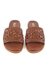 Shop_Vanilla Moon_Brown Sian Braided Woven Flats _at_Aza_Fashions