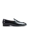 Wednesday Lifestyle_Black Textured New York Belgian Loafers _Online_at_Aza_Fashions