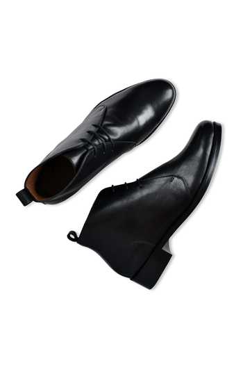 Shop_Wednesday Lifestyle_Black Philip Leather Chukka Boots _at_Aza_Fashions