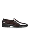 Wednesday Lifestyle_Brown Plain Roy Leather High-shine Loafers _Online_at_Aza_Fashions