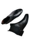 Shop_Wednesday Lifestyle_Black Plain Wade Leather Chelsea Boots _at_Aza_Fashions
