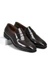 Buy_Wednesday Lifestyle_Brown Arnold Brushoff Leather Penny Loafers _at_Aza_Fashions
