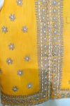 Shop_Rage Attire-Sweta Saria_Yellow Bamberg Silk Embroidered Dori Jacket Pant Set _at_Aza_Fashions