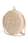 Buy_Richa Gupta_Beige Embroidery Abstract Clutch _Online_at_Aza_Fashions