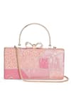 Buy_Richa Gupta_Pink Embroidery Sequin Clutch _at_Aza_Fashions