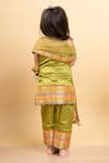 Shop_Kirti Agarwal - Pret N Couture_Green Mushroo Silk Printed Foil Embroidered Kurta Pant Set _at_Aza_Fashions