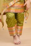 Kirti Agarwal - Pret N Couture_Green Mushroo Silk Printed Foil Embroidered Kurta Pant Set _Online_at_Aza_Fashions