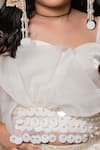 Buy_Kirti Agarwal - Pret N Couture_Off White Organza Embroidered Sequin Lehenga With Draped Top _Online_at_Aza_Fashions