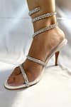 Shop_Ciel_White Crystal The Kiana Spiral Embellished Heels _at_Aza_Fashions