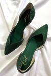 Shop_Ciel_Green Stone Tapered Toe Embellished Heels _at_Aza_Fashions