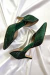 Ciel_Green Stone Tapered Toe Embellished Heels _at_Aza_Fashions