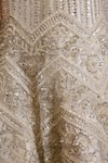 Buy_Isa By Dolly Wahal_Ivory Net Embellished Bead Off Rena Chevron Crystal Bridal Mermaid Lehenga Set 