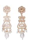 Shop_Auraa Trends_White Crystal Floral Carved Jewellery Set 