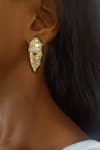 Buy_Bblingg_Gold Plated Pearl Embellished Studs _at_Aza_Fashions