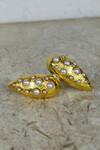 Buy_Bblingg_Gold Plated Pearl Embellished Studs _Online_at_Aza_Fashions