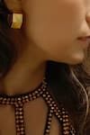 Buy_Bblingg_Gold Plated Cayla Chunky Structured Hoops _Online_at_Aza_Fashions