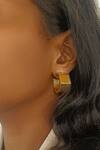 Shop_Bblingg_Gold Plated Cayla Chunky Structured Hoops _Online_at_Aza_Fashions