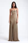 Buy_Deme by Gabriella_Grey Malai Lycra Sweetheart Berta Godets Detailed Gown _at_Aza_Fashions