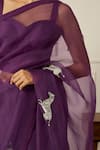 Shop_Peeli Dori_Purple Silk Organza Embroidered Resham Round Balcao Saree With Blouse _Online_at_Aza_Fashions