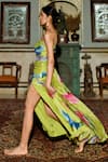 Buy_ZWAAN_Green Tabby Silk Digital Printed Floral Tube Eden Dress _Online_at_Aza_Fashions