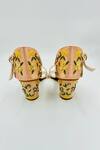 Rajasthani Stuff_Peach Resham Avidya Floral Embroidered Heels _Online_at_Aza_Fashions