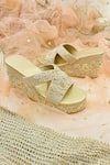 Buy_Rajasthani Stuff_Cream Zardozi Saalah Embroidered Wedges _at_Aza_Fashions