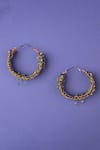 Krutiarts_Multi Color Diamonds Haltino Tha Embellished Earrings _Online_at_Aza_Fashions