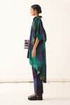 Shop_OFRIDA_Multi Color Powerloom Dobby Woven Cotton Printed Abstract Tunic And Pant Set _Online_at_Aza_Fashions