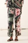 OFRIDA_Multi Color Light Cotton Linen Printed Abstract Island Stft Pant _Online_at_Aza_Fashions