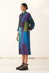 OFRIDA_Multi Color Powerloom Dobby Woven Cotton Printed Abstract Time Warp Mh Dress _Online_at_Aza_Fashions