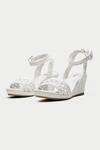 Buy_Oroh_White Braided Strap Leather Wedges _at_Aza_Fashions